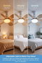 Sinbo Ventilador de Techo SF-7708-B Color Madera